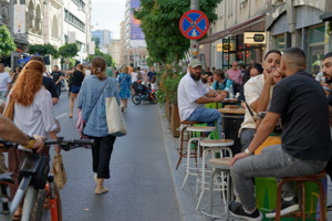 People in weekend